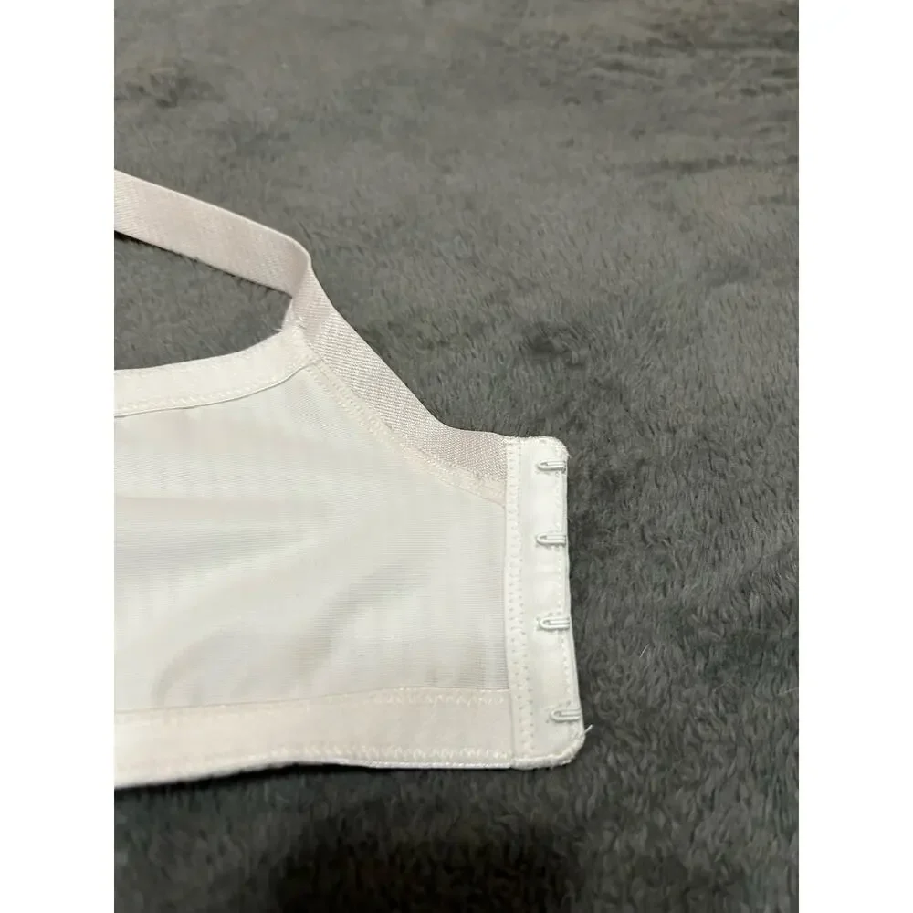 Cacique Simply Wire Free T-shirt Bra, cream with gold stripes and lace, 42DD - Picture 9 of 15